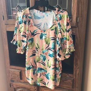 Cure Peach Floral Tunic NWT. Women’s Plus Size 3X